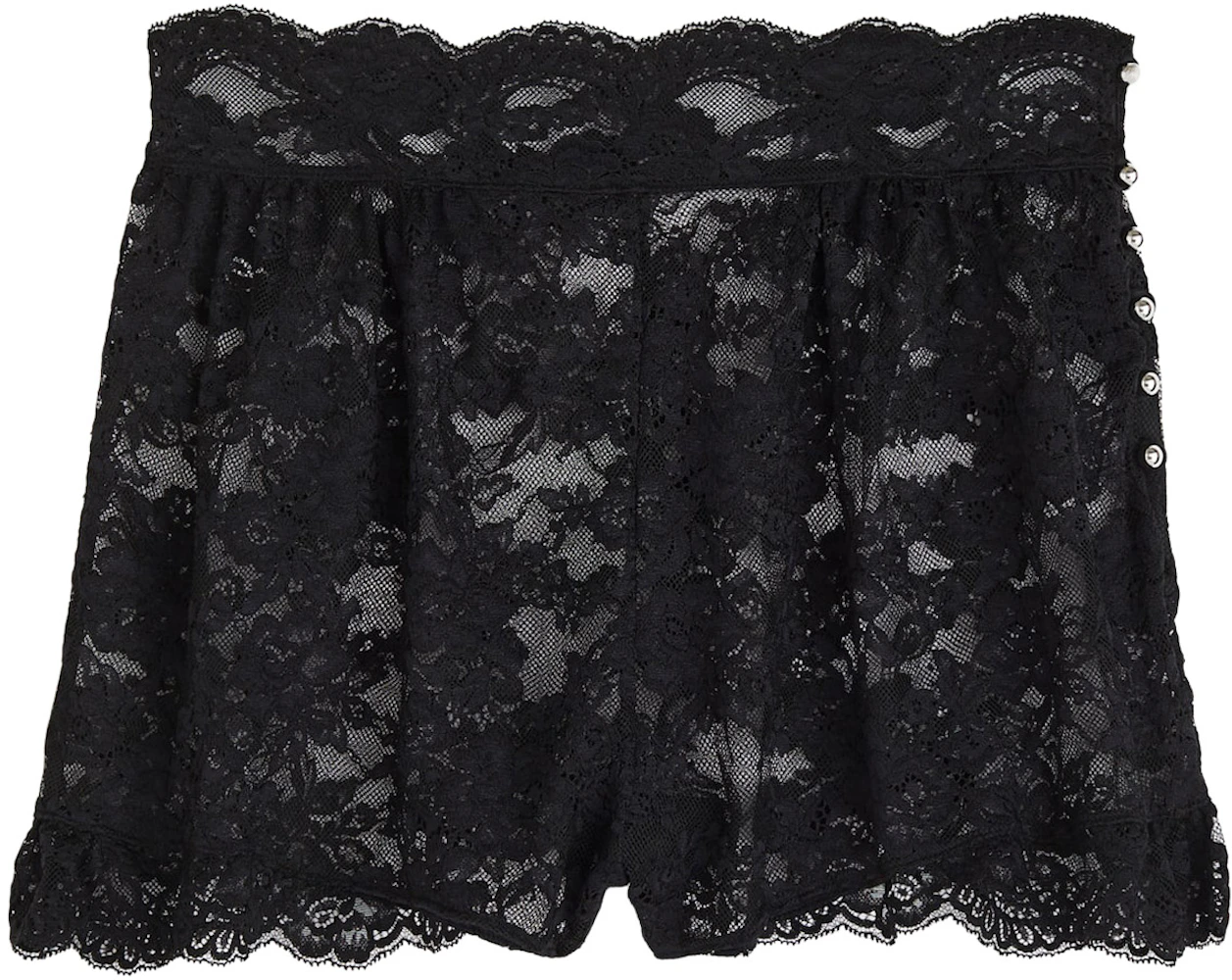 Rabanne H&M Lace Shorts Black - FW23 - US