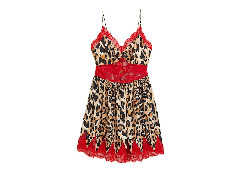 H&m red hot sale leopard dress