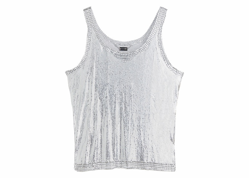 Rabanne H&M Metal-Mesh Tank Top (Mens) Silver