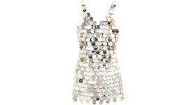 Rabanne H&M Sequin-Disc Mini Dress Silver/Gold