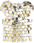 Rabanne H&M Sequin-Disc Curtain Silver/Gold - FW23 - US