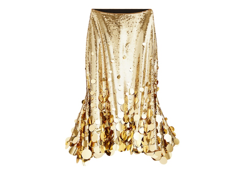 Gold sequin outlet skirt