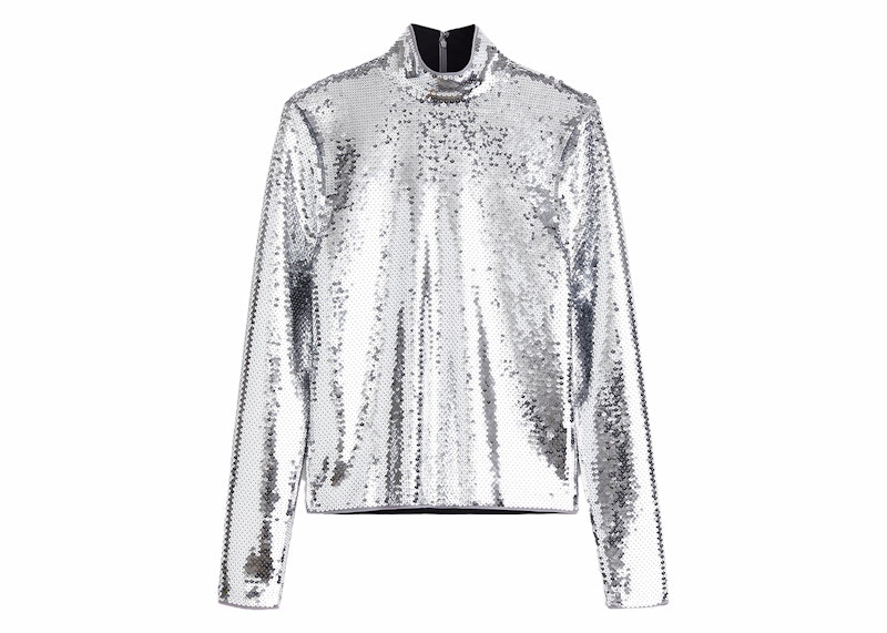 Rabanne H&M Sequined Shirt (Mens) Silver