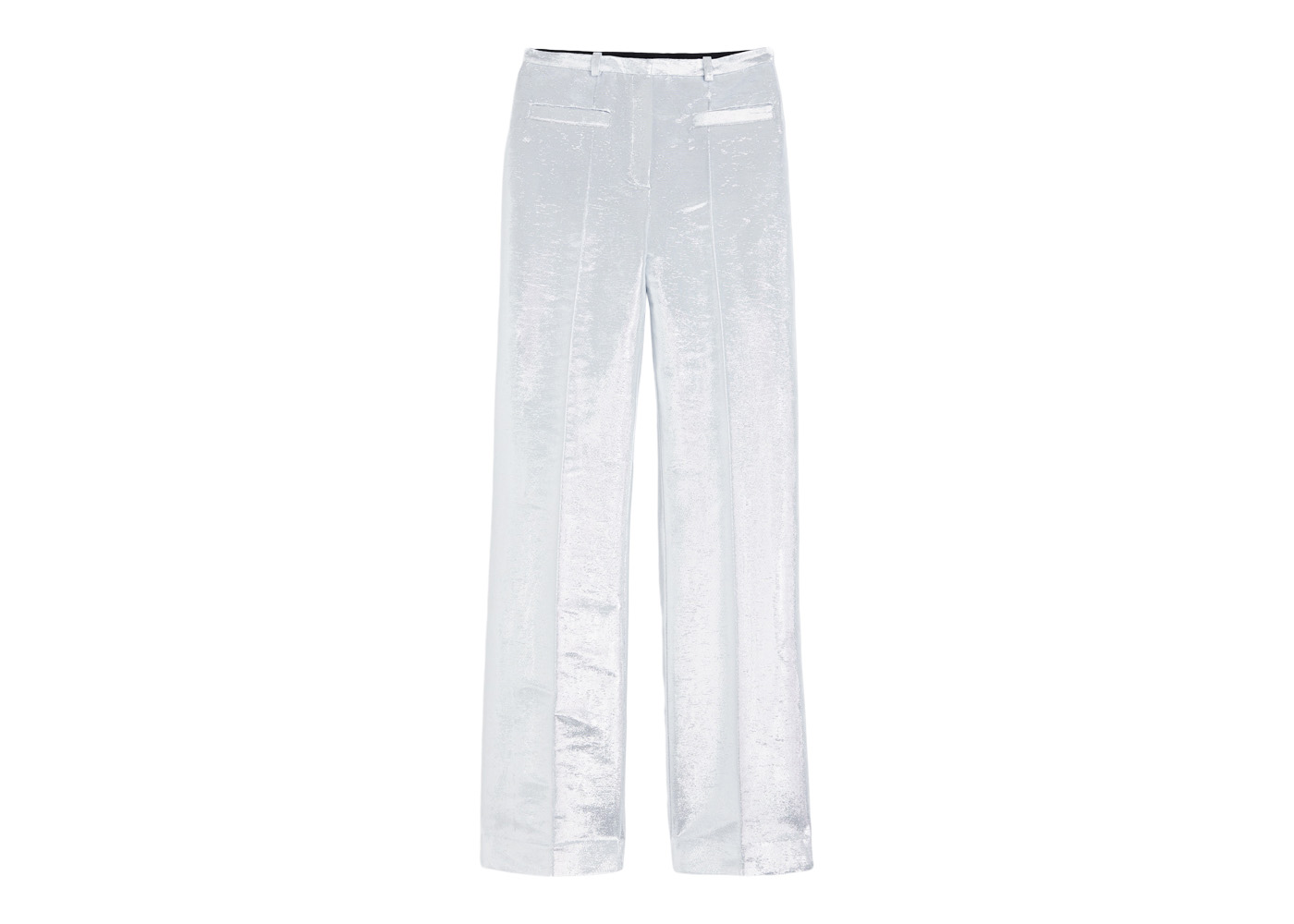 Rabanne H&M Shimmery Metallic Dress Pants Silver - FW23 - US