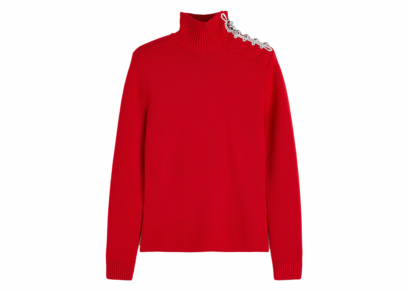 Rabanne H&M Wool Mock Turtleneck Sweater (Mens) Red Men's - FW23 - US