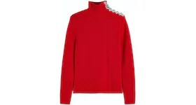 Rabanne H&M Wool Mock Turtleneck Sweater (Mens) Red