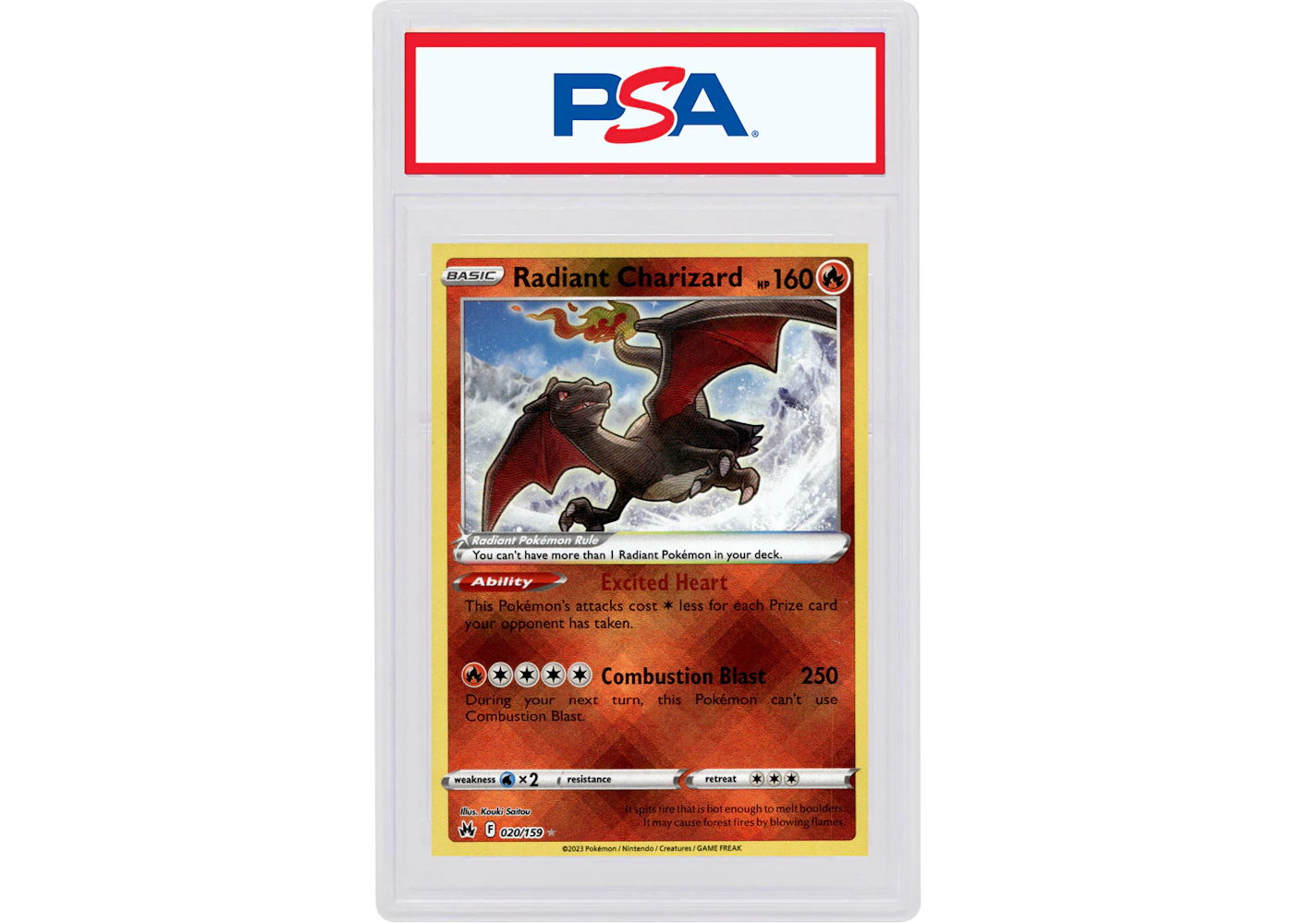 Radiant Charizard 2023 Pokmon Sword & Shield Crown Zenith #020/159 (PSA or BGS Graded) - 2023 - US Radiant Charizard 2023 Pokmon Sword & Shield Crown Zenith #020/159 (PSA or BGS Graded) - 2023 - US