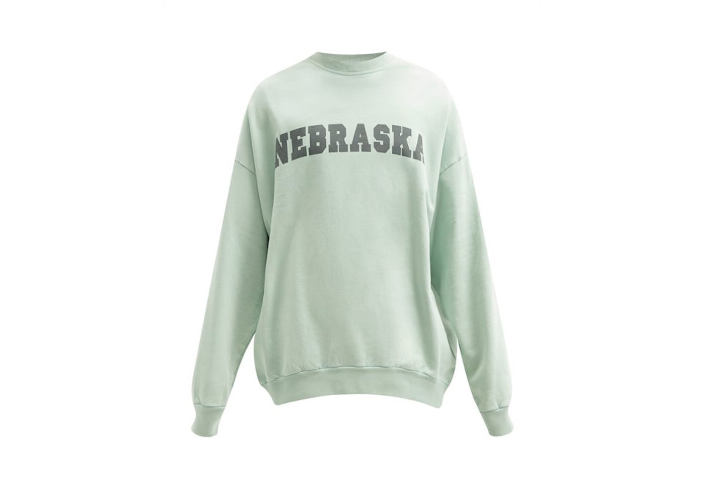 Raf Simons Archive Redux Aw02 Nebraska Print Cotton Jersey Sweatshirt Green Ss21 [ 1000 x 1400 Pixel ]