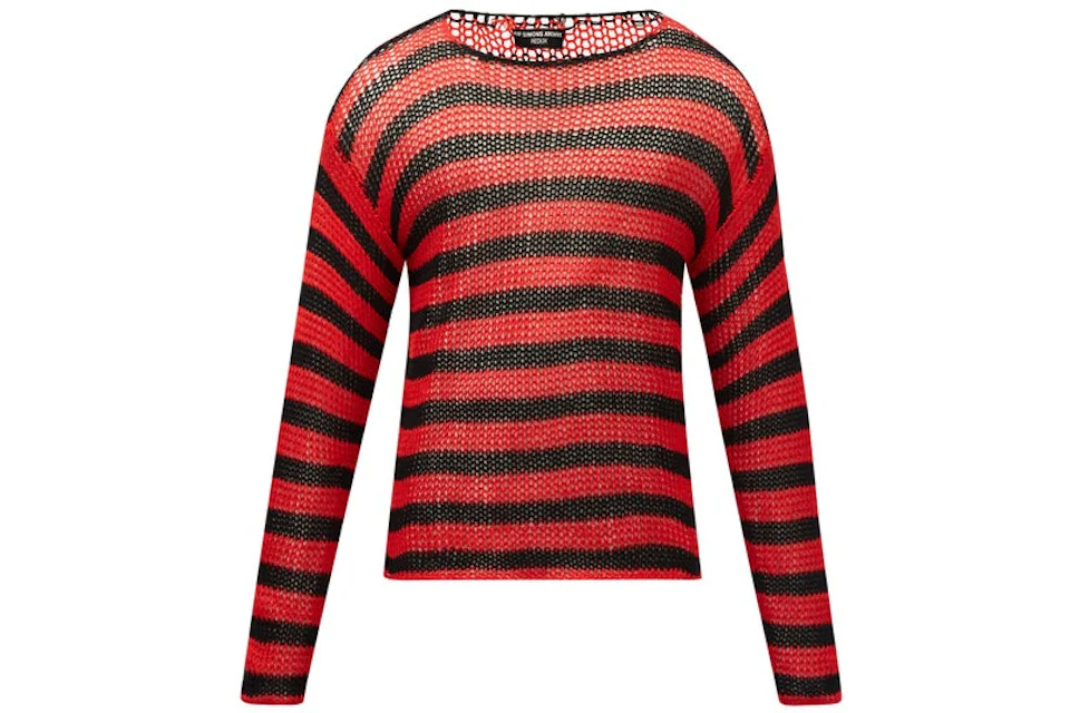 Raf Simons Appliqué Distressed Sweater Black, Archive Redux AW16