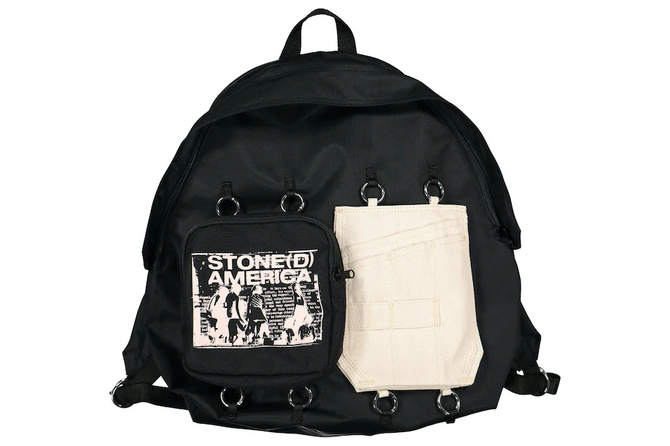 Raf Simons x Eastpak Padded Doubl'r Backpack Black/Beige in Nylon with ...