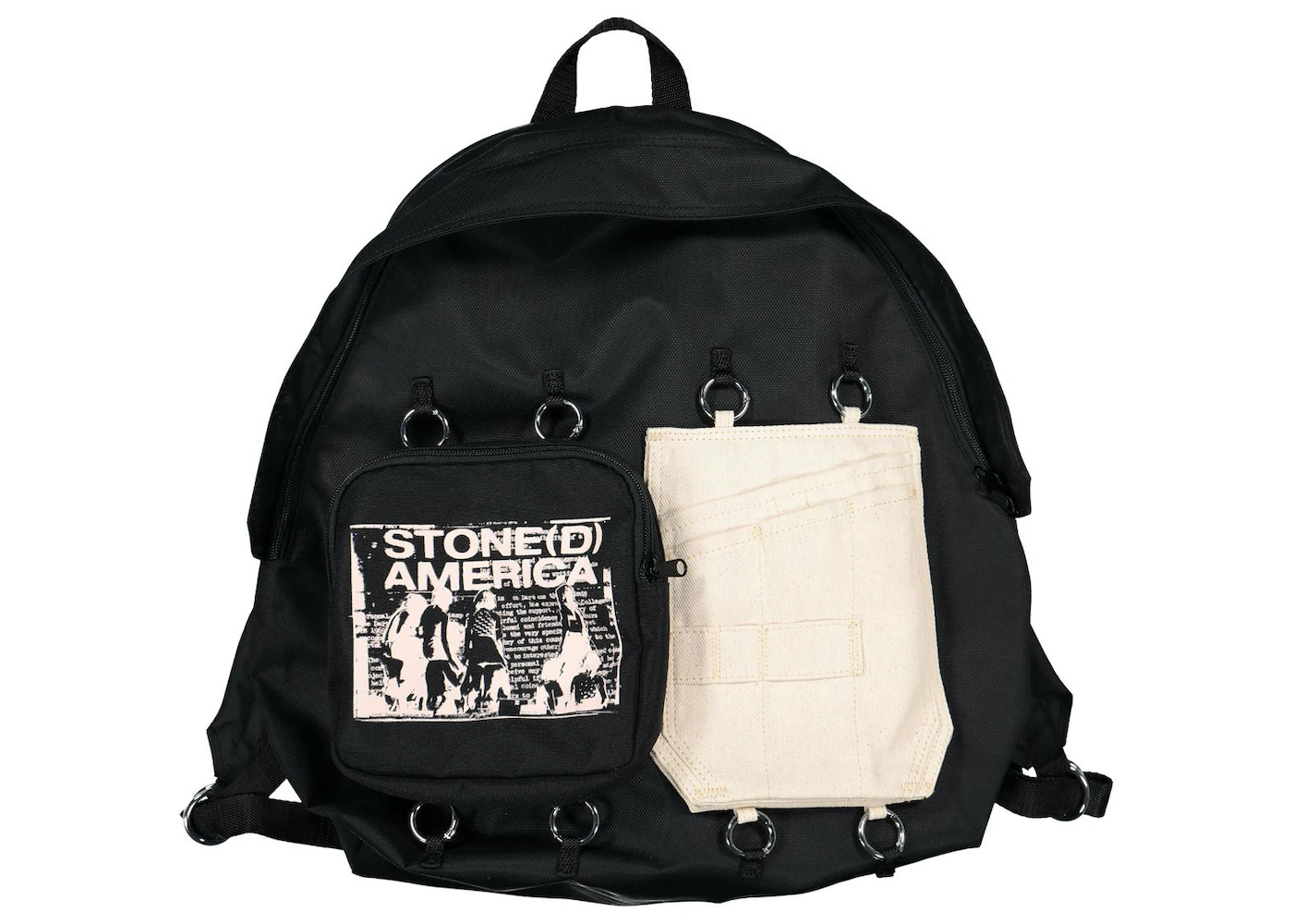 Raf Simons x Eastpak Padded Doubl'r Backpack Black/Beige in Nylon with  Silver-tone - US