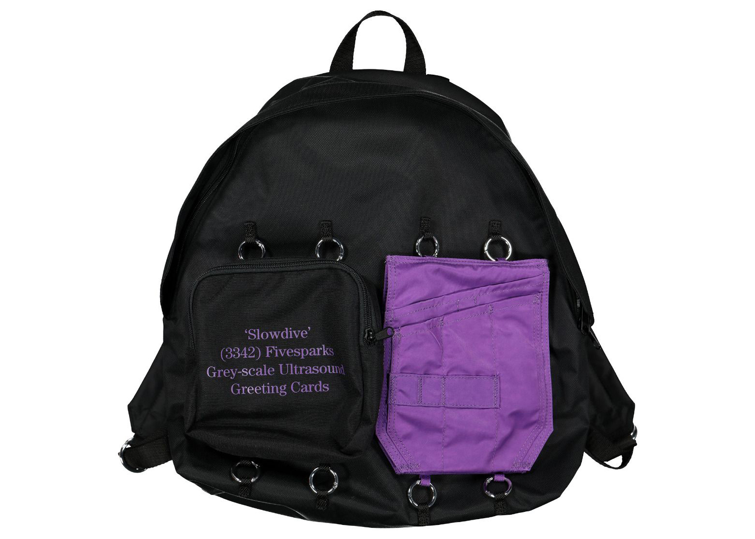 Raf Simons x Eastpak Padded Doubl'r Backpack Black/Purple in Nylon