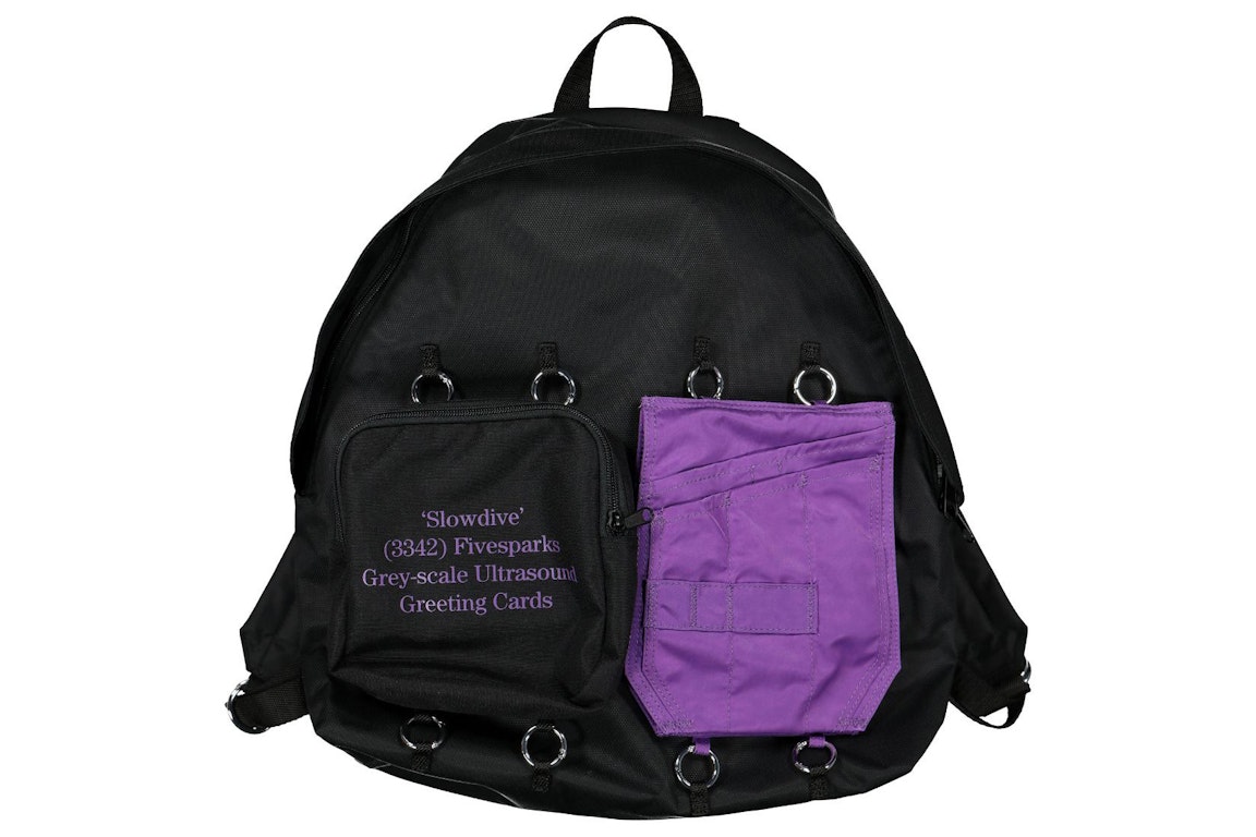 Pre-owned Raf Simons X Eastpak Padded Doubl'r Backpack Black/purple