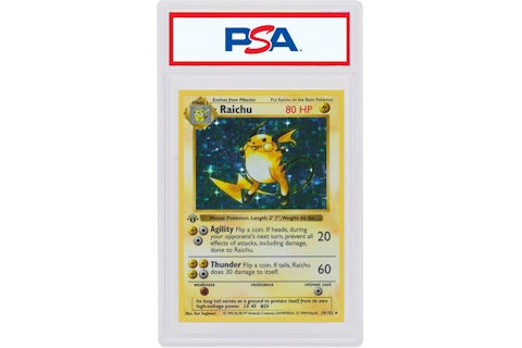 Raichu-Holo 1999 Pokemon TCG Base Set 1st Edition #14/102 (PSA or BGS Graded) - 1999 - US Raichu-Holo 1999 Pokemon TCG Base Set 1st Edition #14/102 (PSA or BGS Graded) - 1999 - US