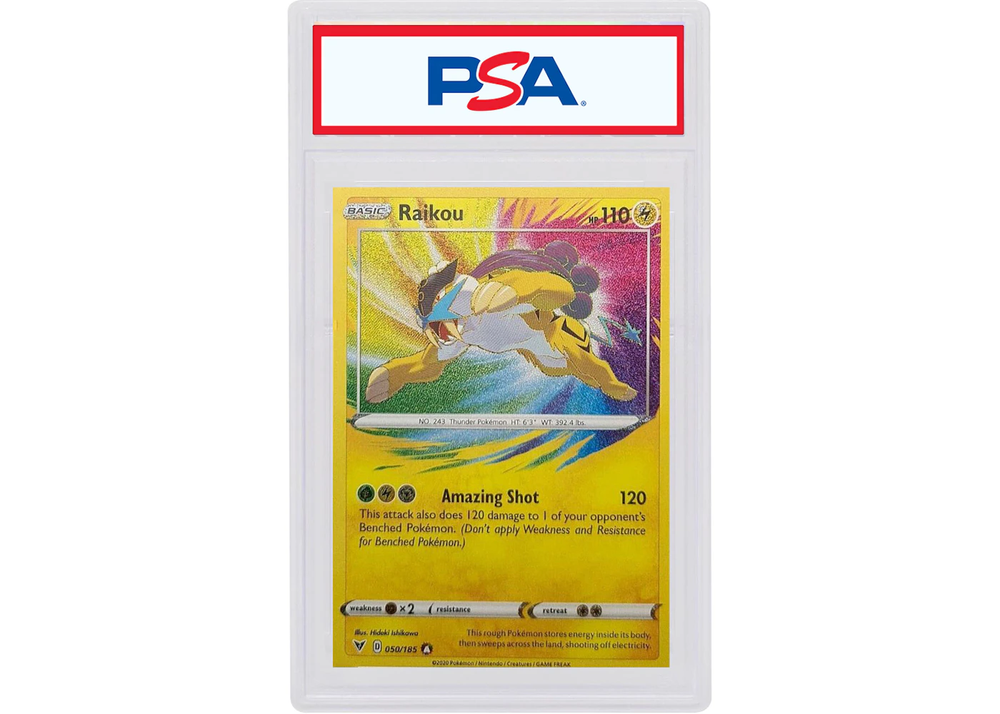 Raikou 2020 Pokmon Sword & Shield Vivid Voltage Amazing Rare #050/185 (PSA or BGS Graded) - 2020 - US Raikou 2020 Pokmon Sword & Shield Vivid Voltage Amazing Rare #050/185 (PSA or BGS Graded) - 2020 - US