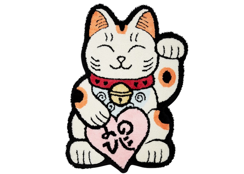 Raw Emotions Mascot Lucky Cat Medium Rug Valentine