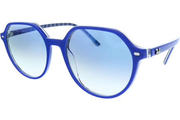 Ray-Ban Aviator Sunglasses Blue (0RB2195 13193F Thalia)
