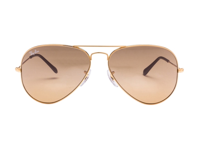 Pre-owned Ray Ban Rayban Aviator Sunglasses /58) In Gold (rb3025/001/3k