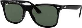 Ray-Ban Blaze Wayfarer Sunglasses Gloss Black/Green (RB4440N)