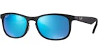 Ray-Ban Chromance Sunglasses Matte Black/Blue Flash (0RB4264)