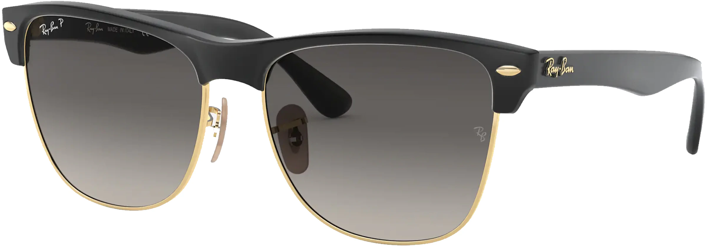 Nominaal specificatie Albany Ray-Ban Clubmaster Oversized Sunglasses Gloss Black/Grey Gradient - SS21 -  US