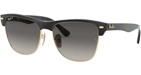 Ray-Ban Clubmaster Oversized Sunglasses Gloss Black/Grey Gradient