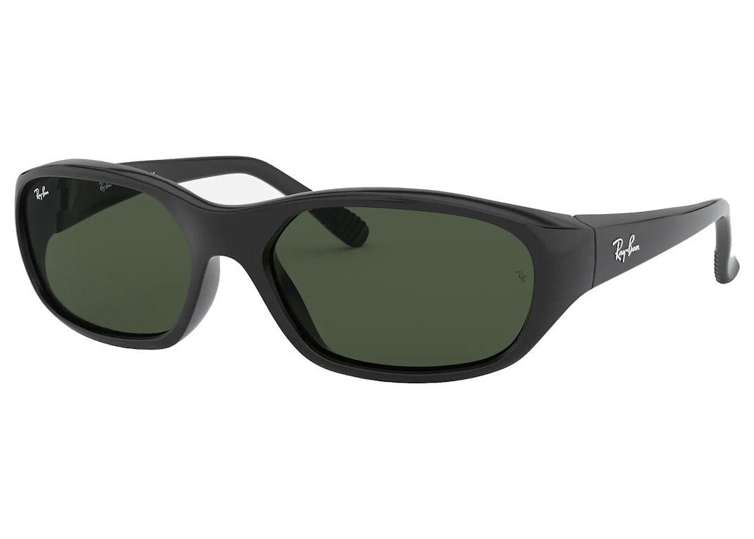 Pre-owned Ray Ban Ray-ban Daddy-o Ii Sunglasses Black/green (rb2016)