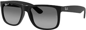 Ray-Ban Justin Classic Low Bridge Fit Sunglasses Black/Grey Gradient (RB4165F 622/T3 55-17)