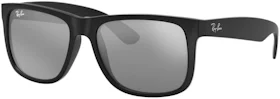 Ray-Ban Justin Color Mix Low Bridge Fit Sunglasses Black/Grey Mirror