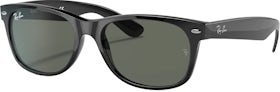 Ray-Ban New Wayfarer Sunglasses Black/Green (RB2132F)
