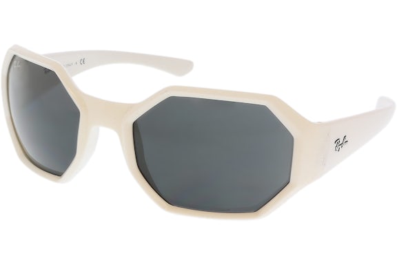 Ray-Ban Occhiali Da Sole Ovali Bianco Lucido (0RB4337 649187)