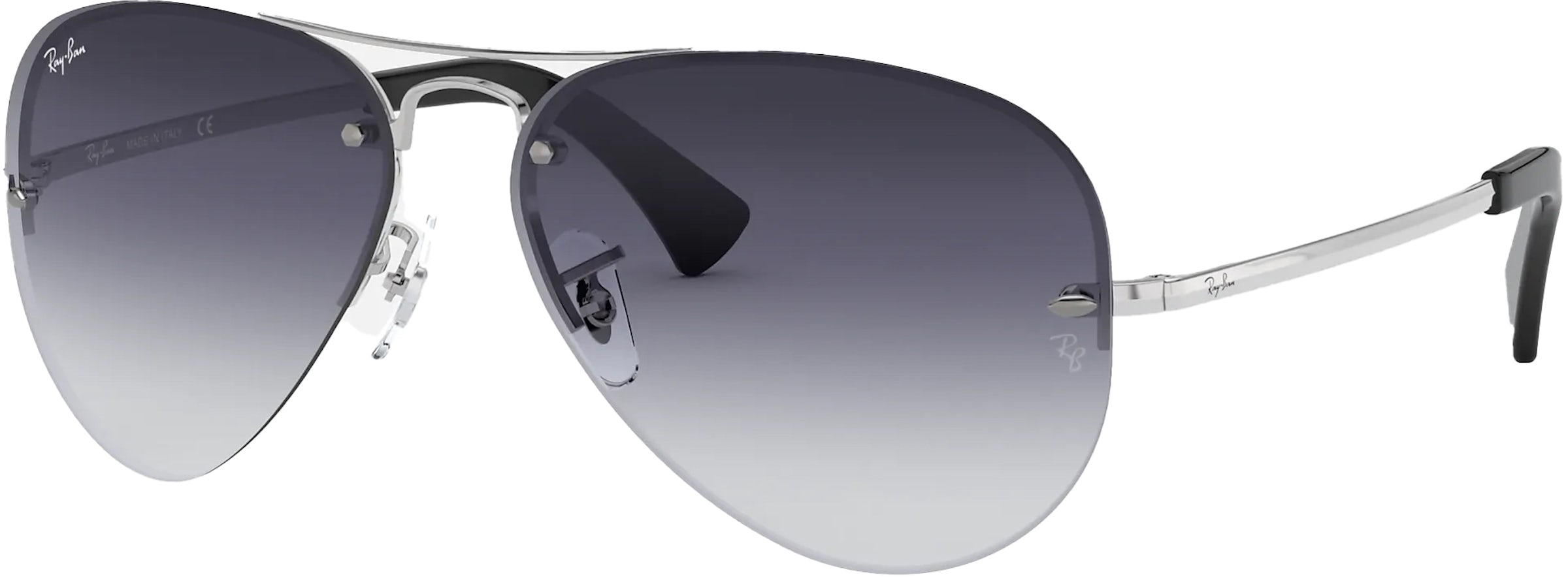 OFF-WHITE Mari Rectangular Frame Sunglasses Grey Marble/Black  (OMRI010R21PLA0010510)
