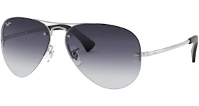 Ray-Ban RB3449 Sunglasses Polished Silver/Grey