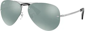 Ray-Ban RB3449 Sunglasses Polished Silver/Silver (RB3449)
