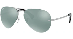 Ray-Ban RB3449 Sunglasses Polished Silver/Silver