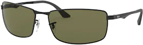 Ray-Ban RB3498 Sunglasses Black/Green (RB3498)