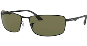 Ray-Ban RB3498 Sunglasses Black/Green