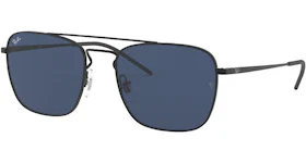 Ray-Ban RB3588 Sunglasses Matte Black/Blue (RB3588)