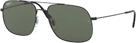 Ray-Ban RB3595 Sunglasses Black/Green (RB3595)