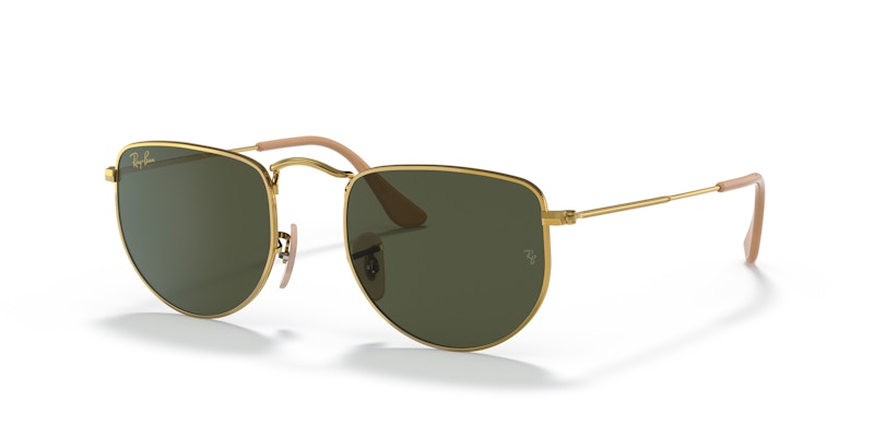 Pre-owned Ray Ban Women's Rayban Square Sunglasses In Gold (0rb3958 919631)