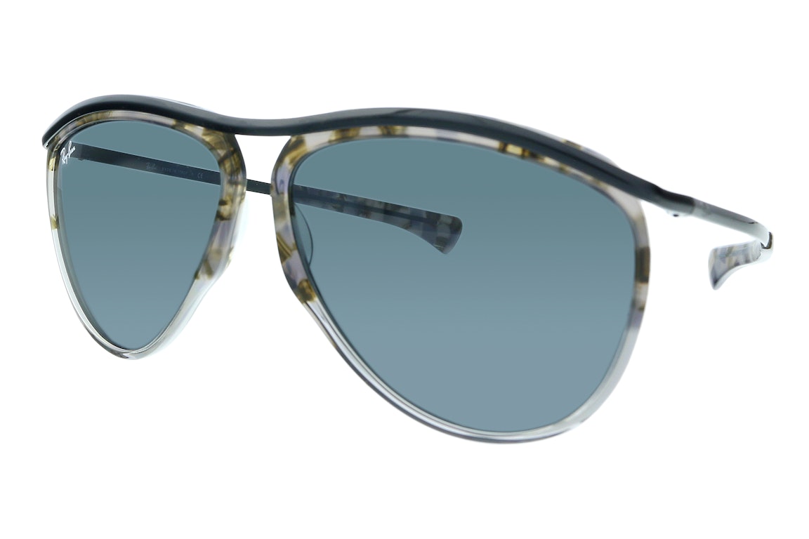 Pre-owned Ray Ban Ray-ban Square Sunglasses Polished Grey Gradient Havana (0rb2219 1286r5 Olympian)