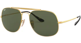 Ray-Ban The General Sunglasses Gold/Green (RB3561)