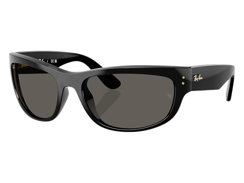 Pre-owned Ray Ban Rayban X A$ap Rocky Mega Balorama Blacked Out Collection Sunglasses In Black Dark Grey (rb2289 6826j