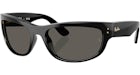 Ray-Ban x A$AP Rocky Mega Balorama Blacked Out Collection Sunglasses Black Dark Grey (RB2289 6826J5 63-19)