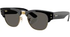 Ray-Ban x A$AP Rocky Mega Clubmaster Blacked Out Collection Sunglasses Black Dark Grey (RB0316S 6826J5 53-21)