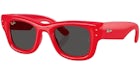 Ray-Ban x A$AP Rocky Wayfarer Puffer Sunglasses Polished Red Ultra Black (RB4940)