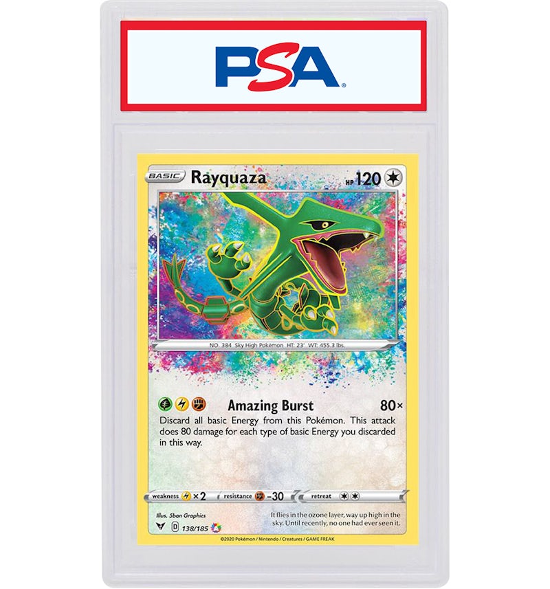 Rayquaza 2020 Pokmon Sword & Shield Vivid Voltage Amazing Rare #138/185 (PSA or BGS Graded) - 2020 - US Rayquaza 2020 Pokmon Sword & Shield Vivid Voltage Amazing Rare #138/185 (PSA or BGS Graded) - 2020 - US