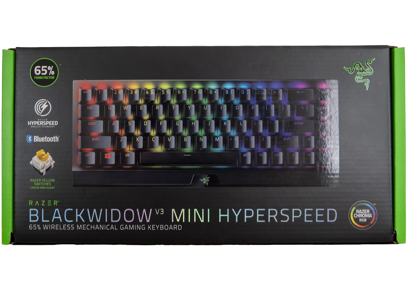 Best Buy: Razer BlackWidow V3 Mini Hyperspeed Phantom Edition 65% Wireless  Mechanical Yellow Linear Switch Gaming Keyboard Black RZ03-03891900-R3M1