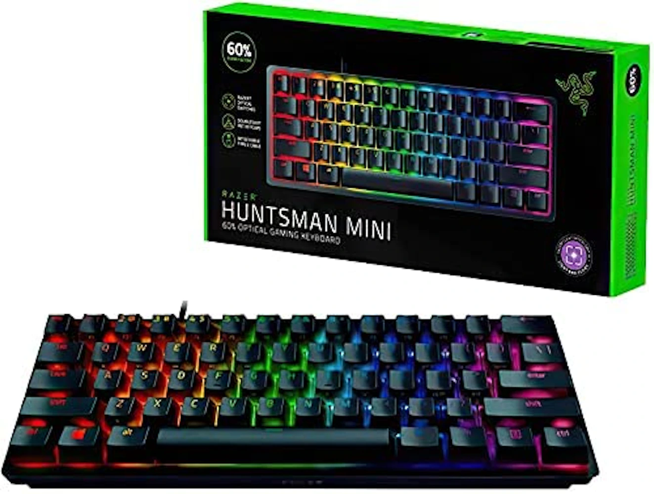 Razer Huntsman Mini 60% Wired Optical Gaming Keyboard Black US Layout 