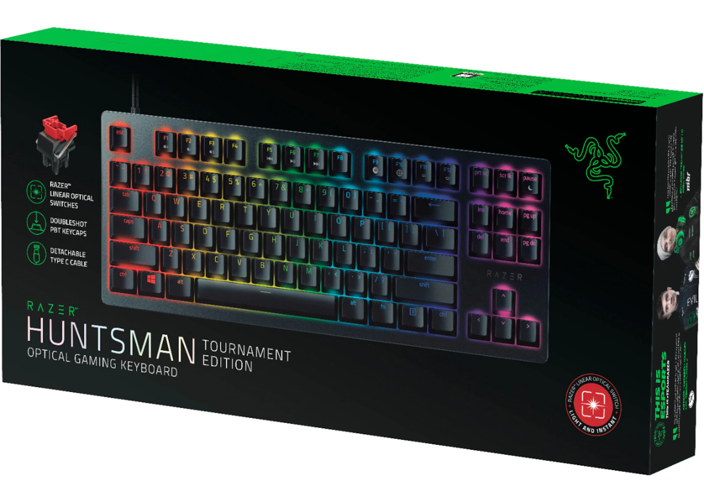 Razer Huntsman Tournament Edition TKL Wired Gaming Keyboard RZ03 ...